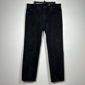 Vintage Levi's 505 Jeans 40x32 Black Orange Tab 90s Regular Straight Leg USA